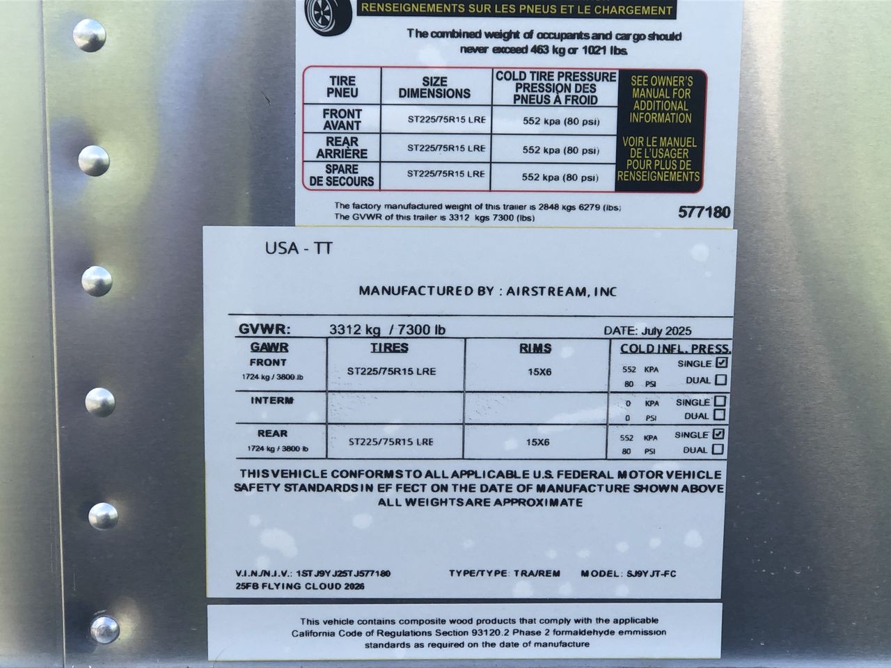 2026 Airstream 25FBT Base